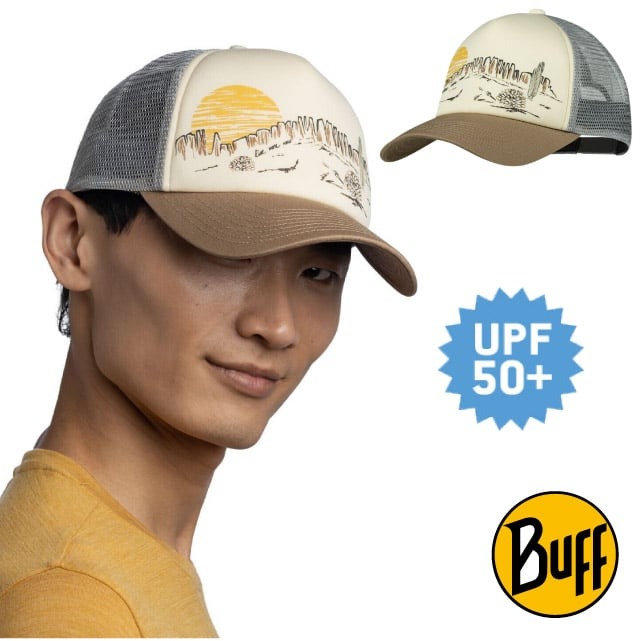 【BUFF】防曬遮陽棒球網帽.登山健行帽.休閒運動帽.鴨舌帽.跑步帽/BF133556-555 荒野沙漠✿30E010